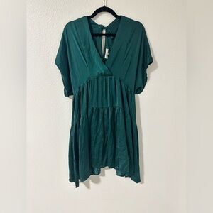 Flowy Emerald Green Women's Dress